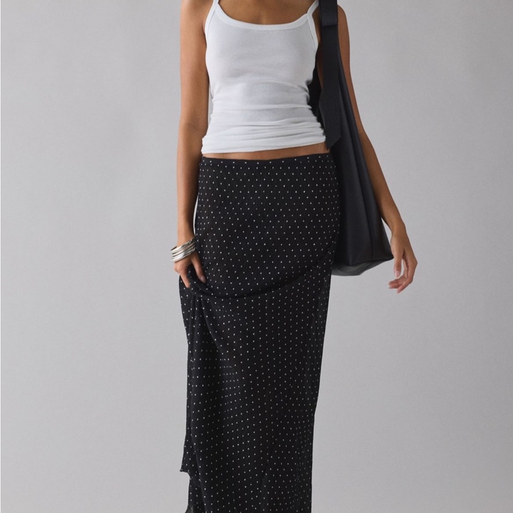 Urban Outfitters Black and White Maxi Skirt New Without Tags